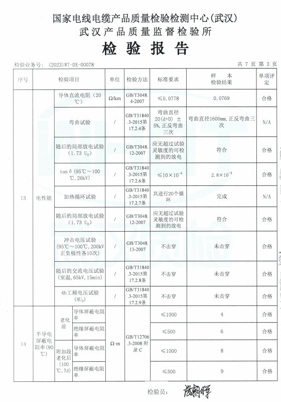 检验报告